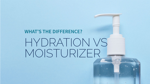 Ilustrasi hydrating dan moisturizing - serum dan cream di meja rias