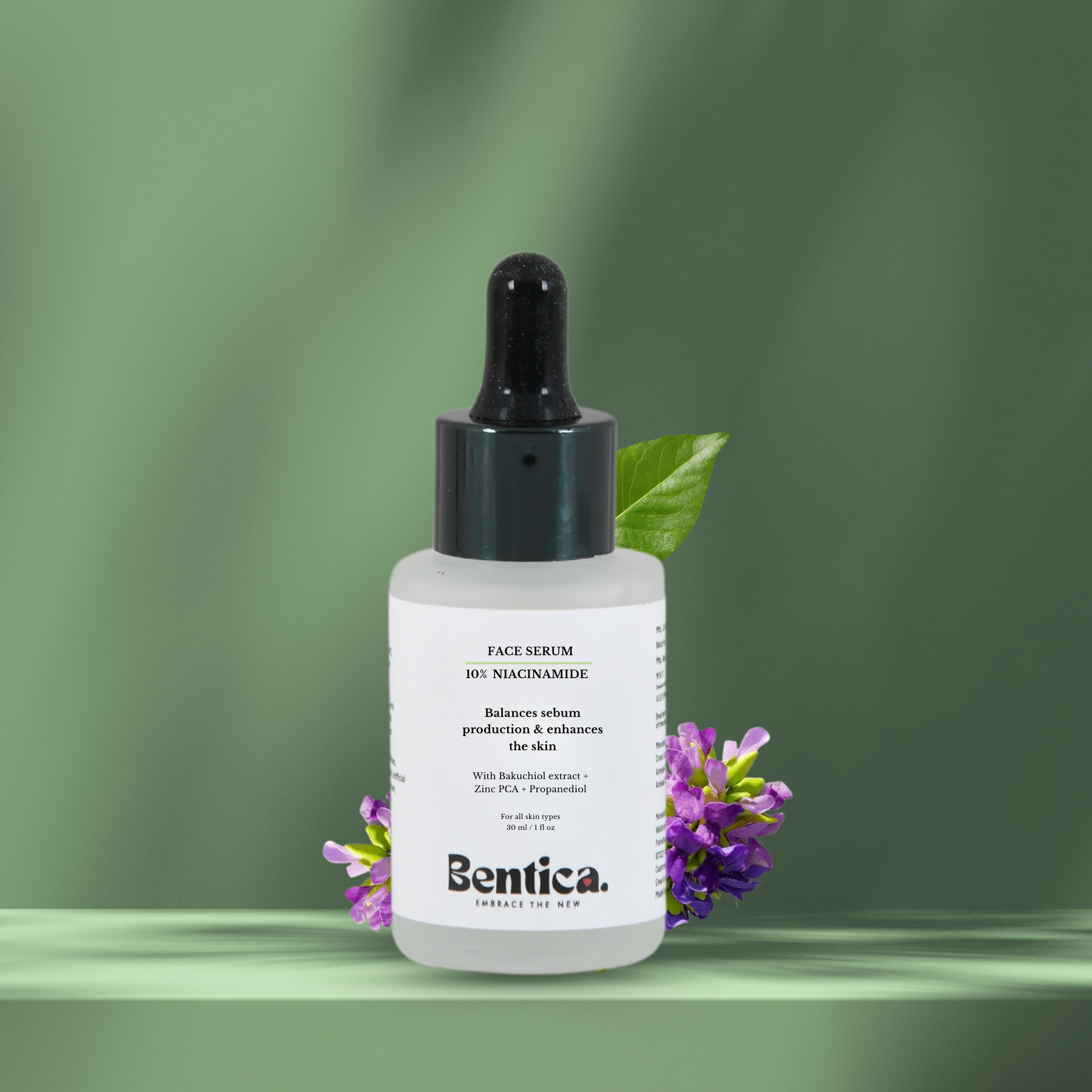 Bentica niacinamide serum with vitamin B3 for skin brightening and dark spot removal