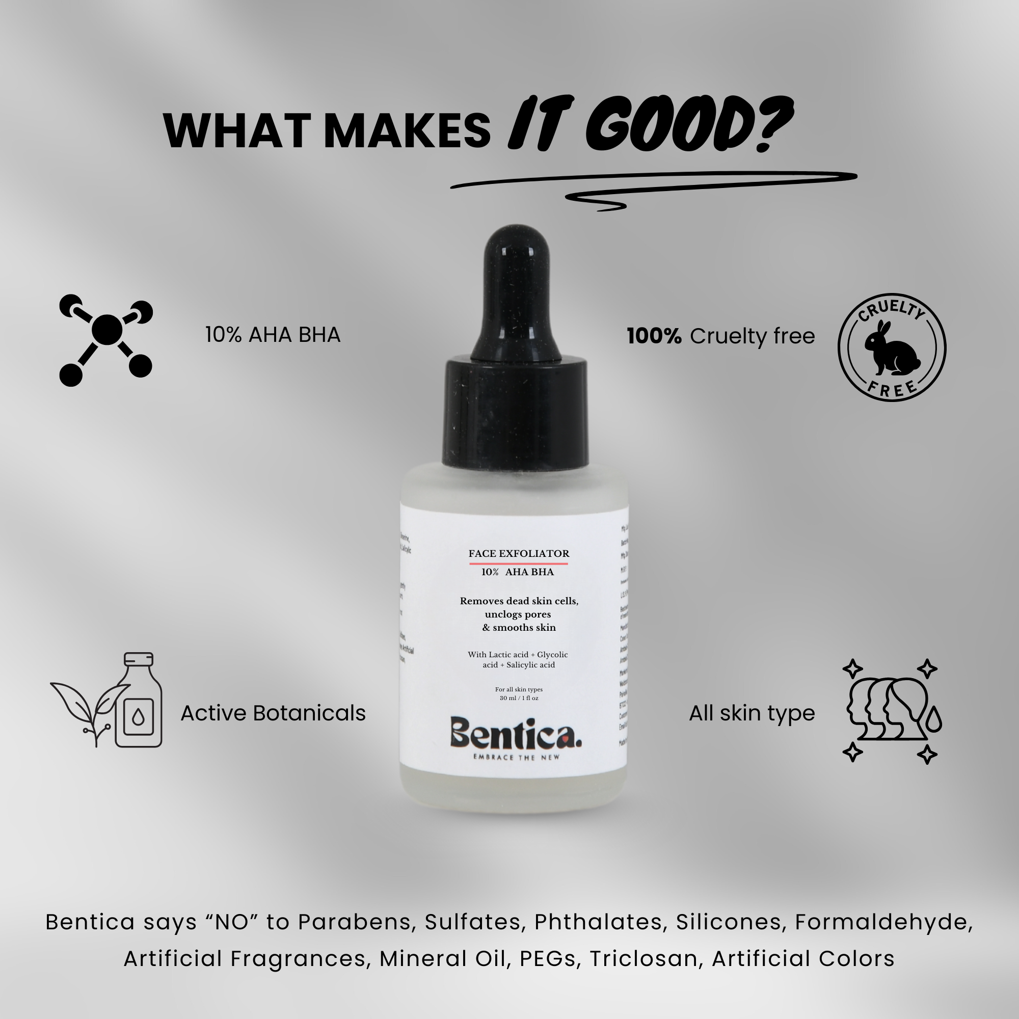 entica’s AHA BHA Peeling Solution with Chamomile Extract for gentle exfoliation and skin renewal