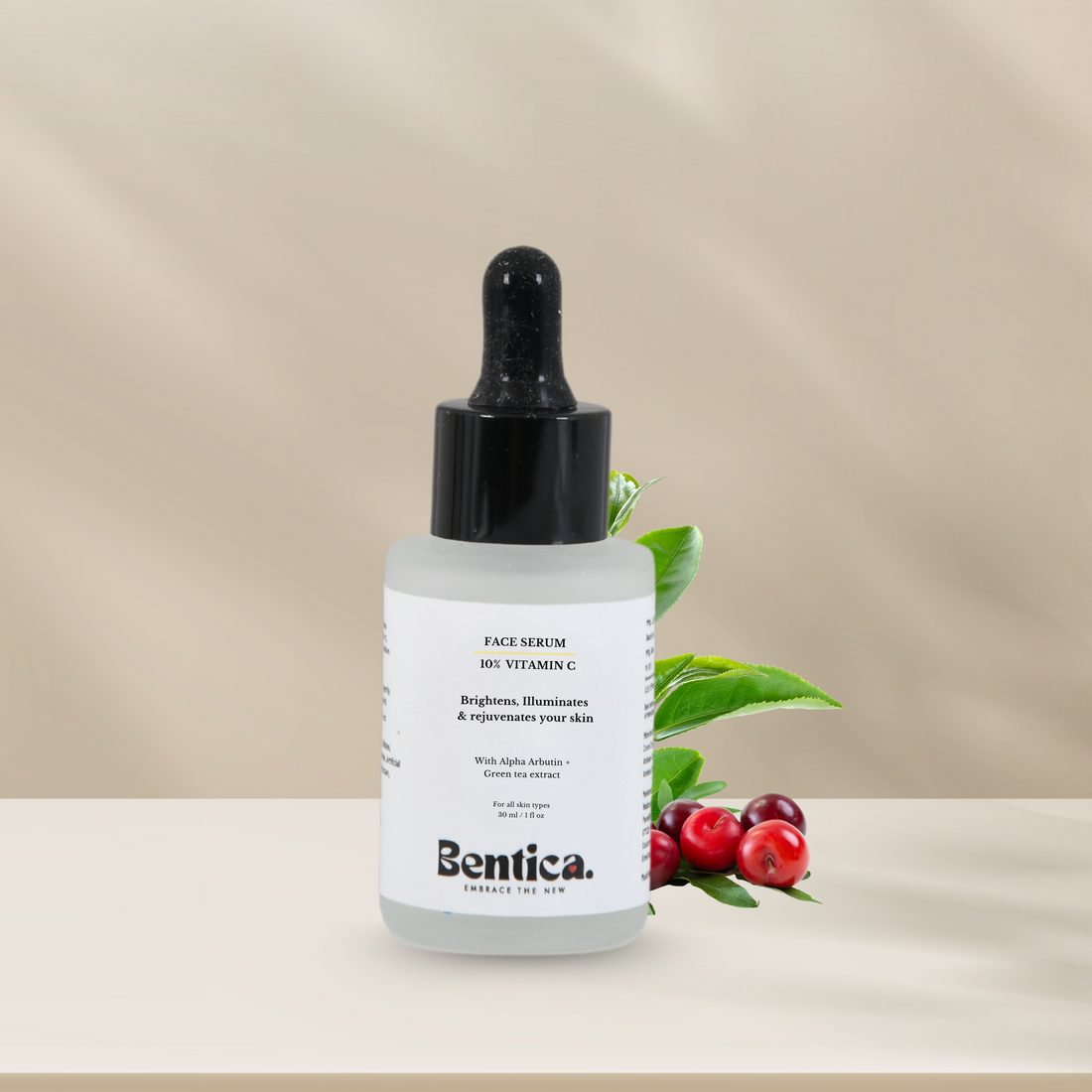 Bentica Vitamin C Serum for face with Ethyl Ascorbic Acid for glowing skin