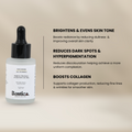 Vitamin C serum for face with lightweight formula, enhanced with Ethyl Ascorbic Acid and Alpha Arbutin for radiant skin
