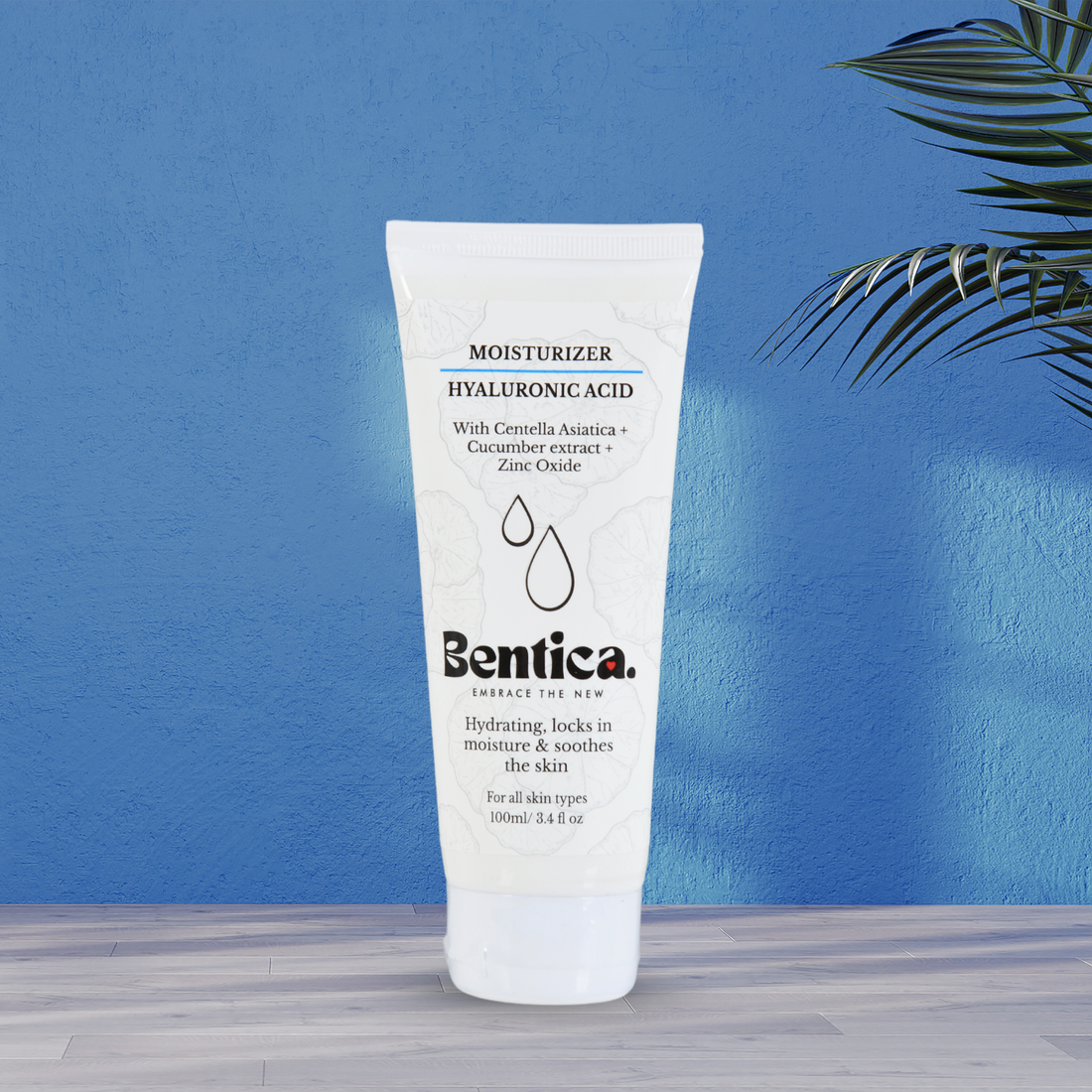 Bentica Hydramist moisturizer with hyaluronic acid and shea butter for soft, hydrated skin