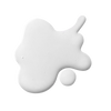 White paint splatter on a white background