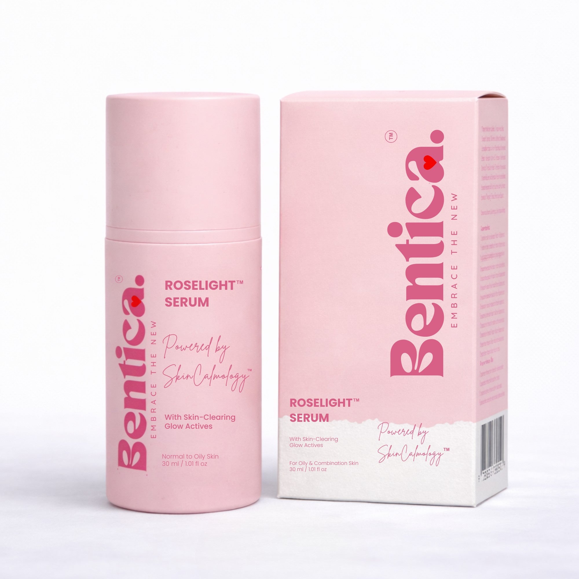 Bentica Roselight Serum packaging on a white background