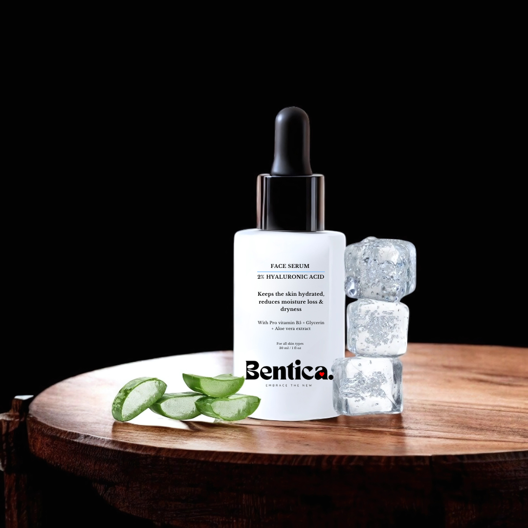 Bentica 2% Hyaluronic Acid serum for dry skin.